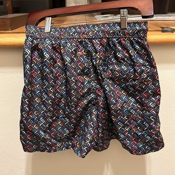 Jared Lang Mustache Swim Trunks S - Picture 2 of 4